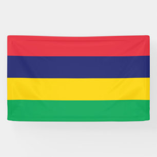 Vlag van Mauritius Spandoek