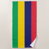 Vlag van Mauritius Strandlaken (Voorkant)