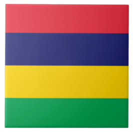Vlag van Mauritius Tegeltje