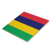 Vlag van Mauritius Tegeltje (Zijkant)