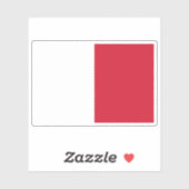 Vlag van Mdina (1993 - Cadeau) Sticker (Vel)