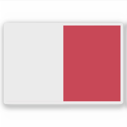 Vlag van Mdina (1993 - Cadeau) Sticker (Voorkant)