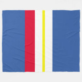 Vlag van Mecklenburg Fleece Blanket Deken (Voorkant (Horizontaal))