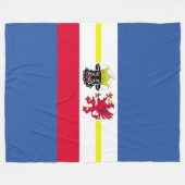 Vlag van Mecklenburg Fleece Blanket Deken (Voorkant (Horizontaal))