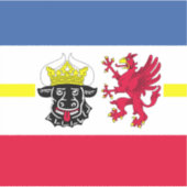 Vlag van Mecklenburg VinylSticker Sticker (Voorkant)