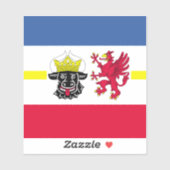 Vlag van Mecklenburg VinylSticker Sticker (Vel)