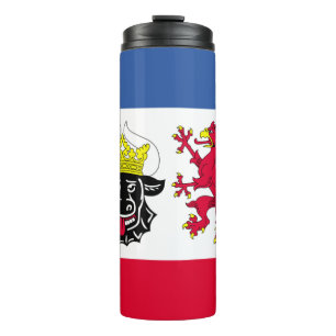 Vlag van Mecklenburg-Voor-Pommeren Thermische Tumb Thermosbeker