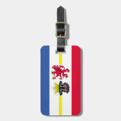 Vlag van Mecklenburg-Western Pommeren Bagagelabel (Voorkant verticaal)
