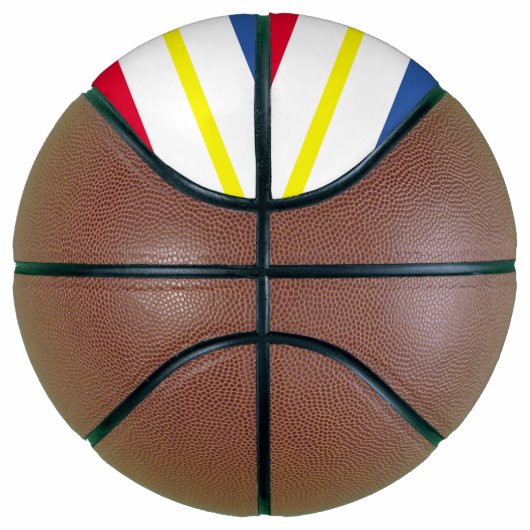 Vlag van Mecklenburg-Western Pommeren Basketball Basketbal (Rechts)