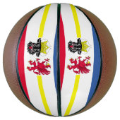 Vlag van Mecklenburg-Western Pommeren Basketball Basketbal (Verticaal)
