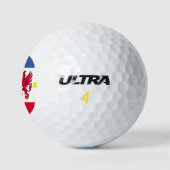 Vlag van Mecklenburg-Western Pommeren Golf Balls Golfballen (Logo)