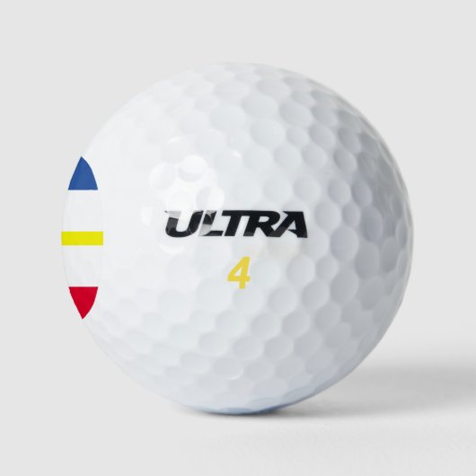 Vlag van Mecklenburg-Western Pommeren Golf Balls Golfballen (Logo)