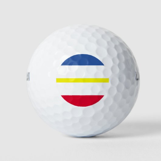 Vlag van Mecklenburg-Western Pommeren Golf Balls Golfballen (Voorkant)