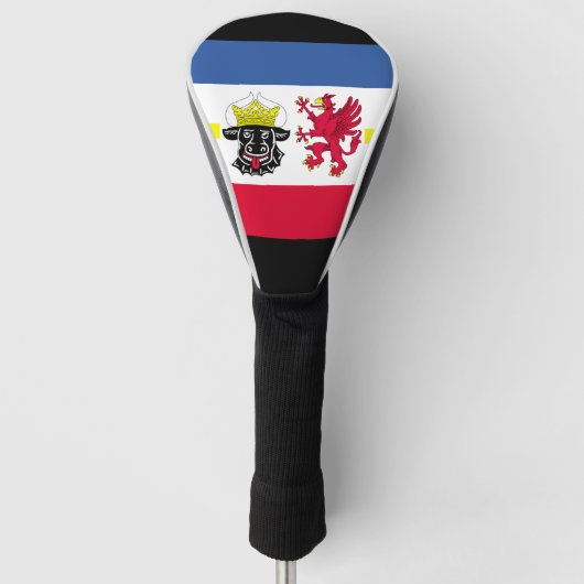 Vlag van Mecklenburg-Western Pommeren Golfheadcover (Voorkant)