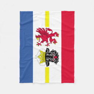 Vlag van Mecklenburg-Western Pommeren Leece Blank Fleece Deken
