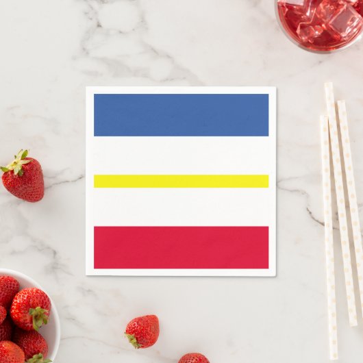Vlag van Mecklenburg-Western Pommeren Papier Napki Servet (Insitu)