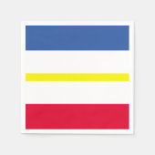 Vlag van Mecklenburg-Western Pommeren Papier Napki Servet (Voorkant)