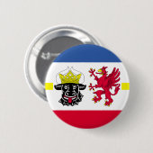 Vlag van Mecklenburg-Western Pommeren Pinback Butt Ronde Button 5,7 Cm (Voorkant /achterkant)