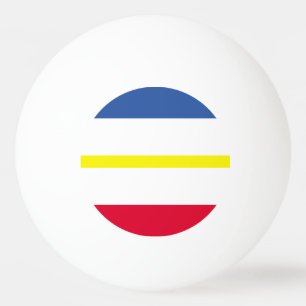 Vlag van Mecklenburg-Western Pommeren Ping Pong Ba Pingpongbal