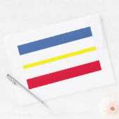Vlag van Mecklenburg-Western Pommeren Rechthoekig Rechthoekige Sticker (Envelop)