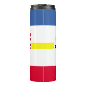 Vlag van Mecklenburg-Western Pommeren Thermische T Thermosbeker (Achterkant)