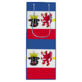 Vlag van Mecklenburg-Western Pommeren Wijn Gift Ba Wijn Cadeautas (Voorkant)