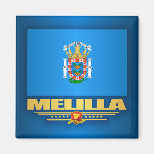 Vlag van Melilla Magneet