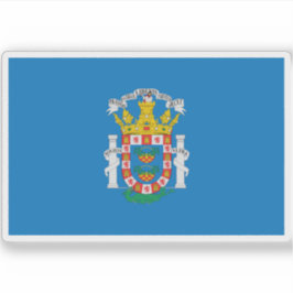 Vlag van Melilla Sticker