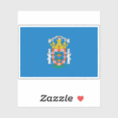 Vlag van Melilla Sticker (Vel)