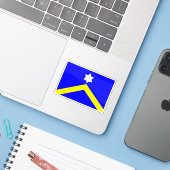 Vlag van Mellieħa (2000-Cadeau) Sticker (Laptop met iPhone)