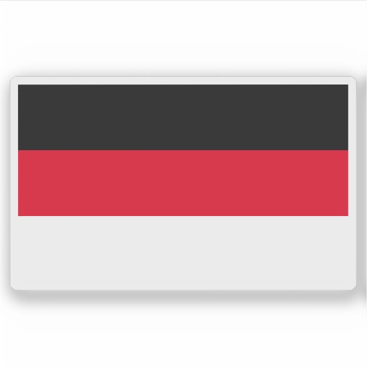 Vlag van Memmingen, Duitsland Sticker (Voorkant)