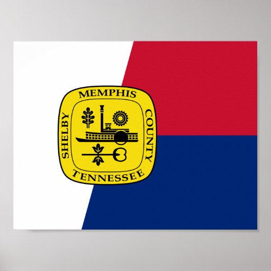 Vlag van Memphis, Poster Tennessee (Voorkant)