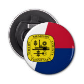 Vlag van Memphis, Tennessee Bottle Opener (Voorkant)