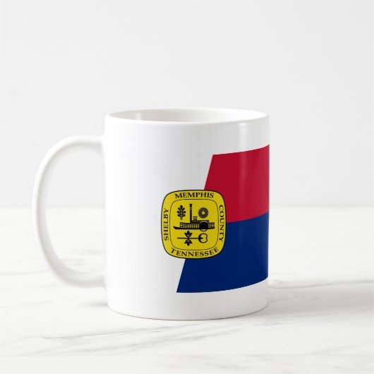 Vlag van Memphis, Tennessee Coffee Mok (Links)