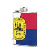 Vlag van Memphis, Tennessee Hip Flask Heupfles (Links)