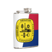 Vlag van Memphis, Tennessee Hip Flask Heupfles (Rechts)