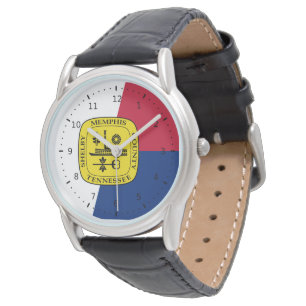 Vlag van Memphis, Tennessee Horloge