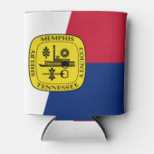 Vlag van Memphis, Tennessee Koelbox Blikjeskoeler (Voorkant)
