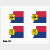 Vlag van Memphis, Tennessee Rechthoekige sticker (Vel)