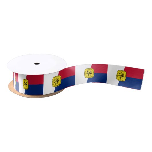 Vlag van Memphis, Tennessee Satin Ribbon Satijnen Lint (Spoel)