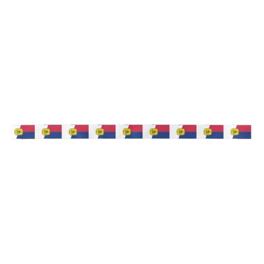 Vlag van Memphis, Tennessee Satin Ribbon Satijnen Lint (Voorkant)