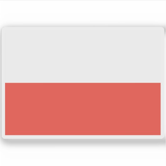 Vlag van Merina, Afrika Sticker (Voorkant)