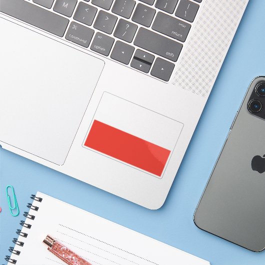 Vlag van Merina, Afrika Sticker (Laptop met iPhone)