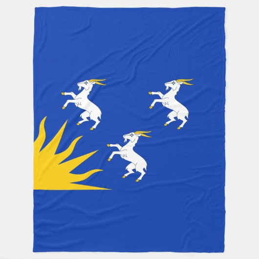 Vlag van Merionethshire Fleece Blanket Deken (Voorkant)