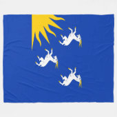 Vlag van Merionethshire Fleece Blanket Deken (Voorkant (Horizontaal))