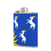 Vlag van Merionethshire Hip Flask Heupfles (Links)