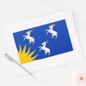 Vlag van Merionethshire rechthoekige sticker (Envelop)