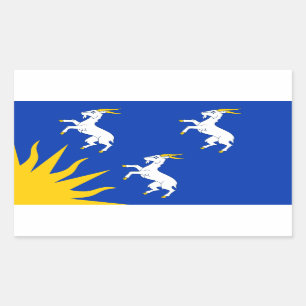 Vlag van Merionethshire rechthoekige sticker