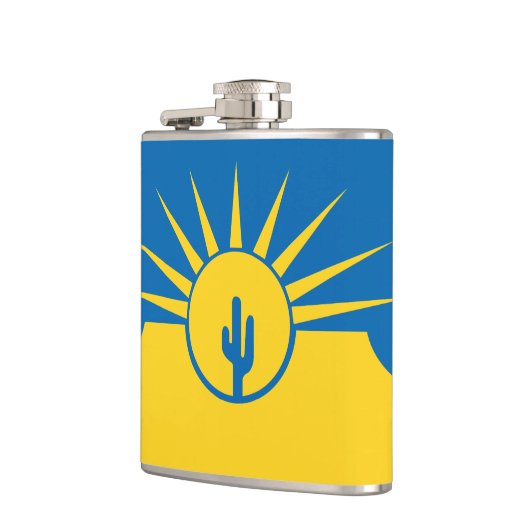 Vlag van Mesa, Arizona Flask Heupfles (Links)