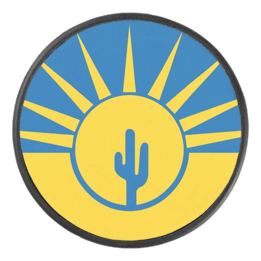 Vlag van Mesa, Arizona Hockey Puck (Voorkant)